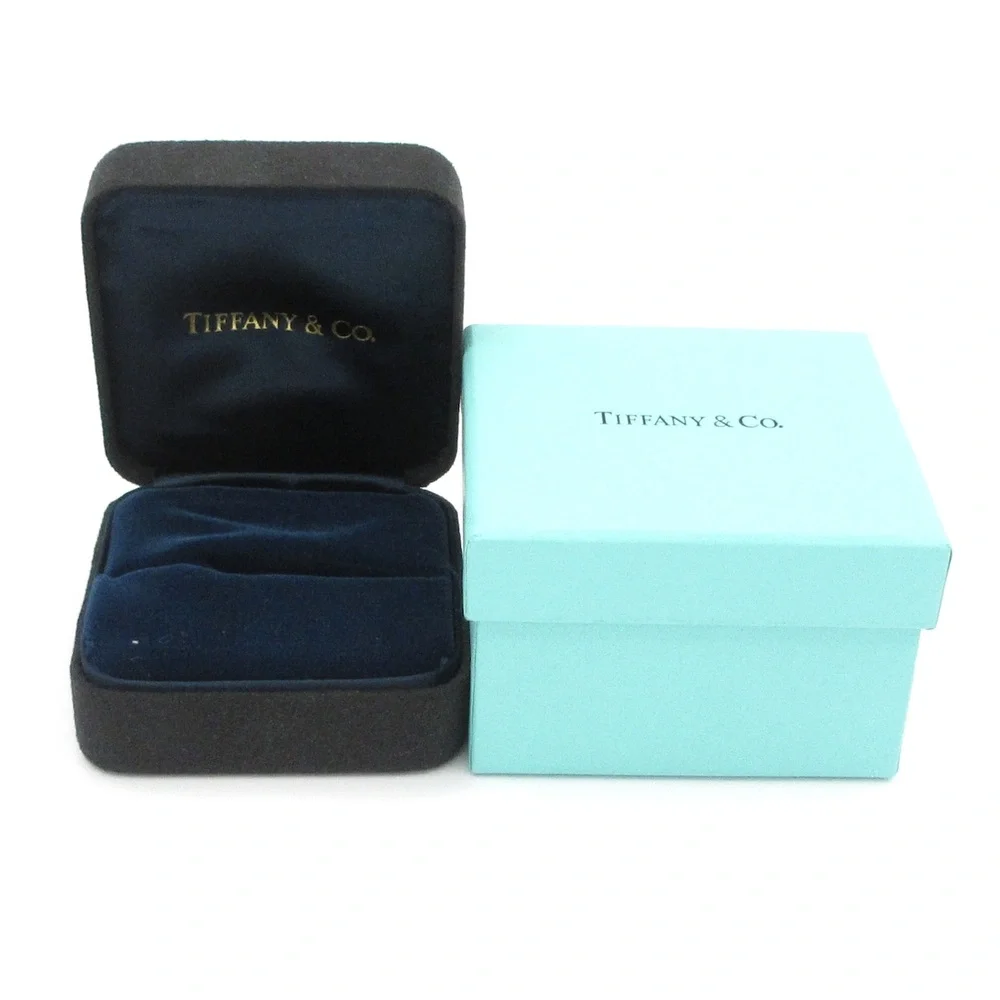 Tiffany & Co. Flat Band Ring Ring 18K Rose Gold Diamond